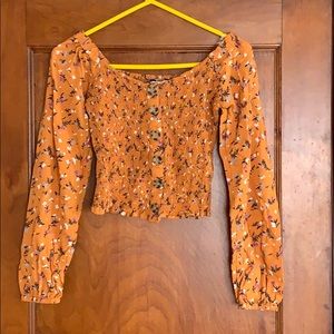 Smocked Crop Top - NWOT